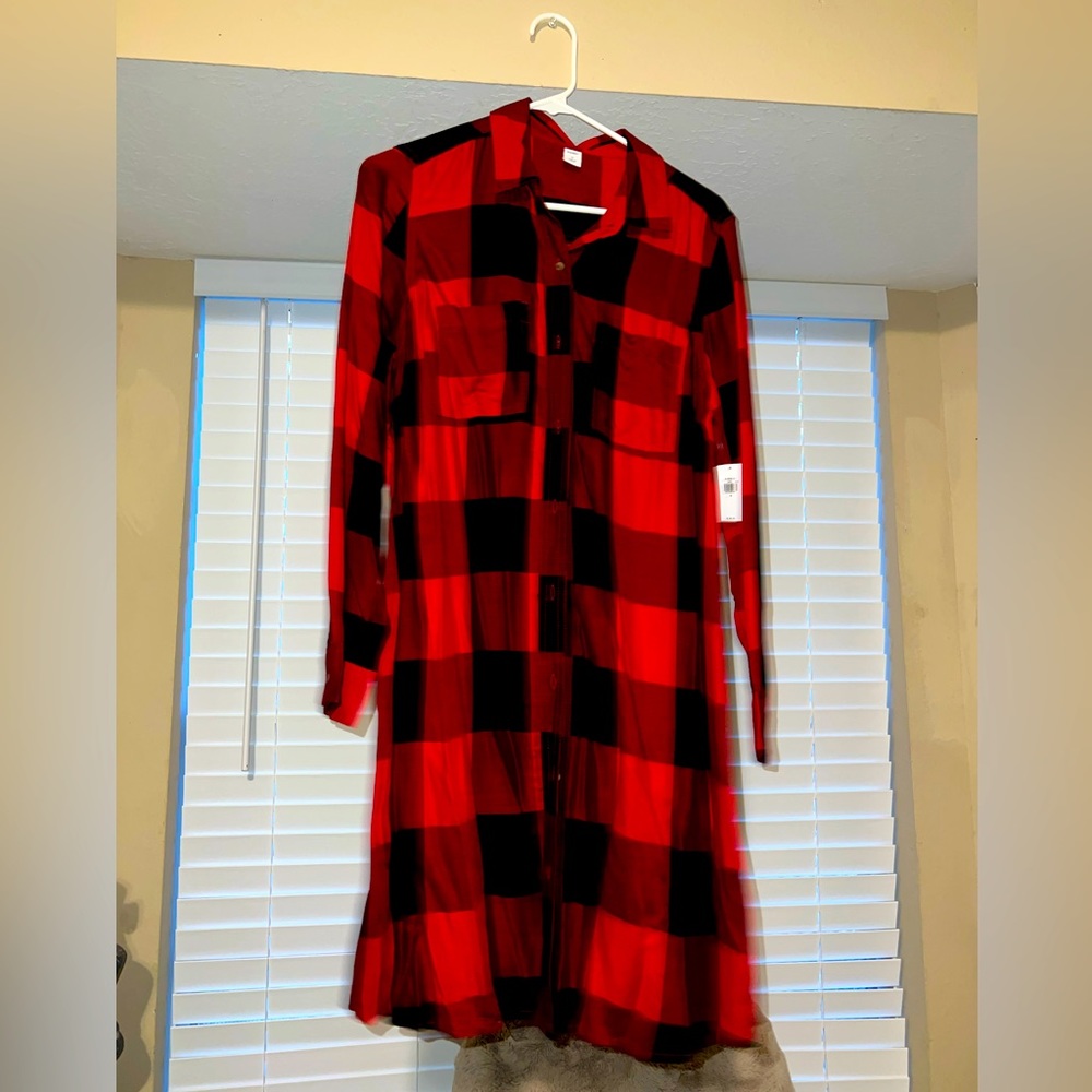 Plaid Dress/Cardigan